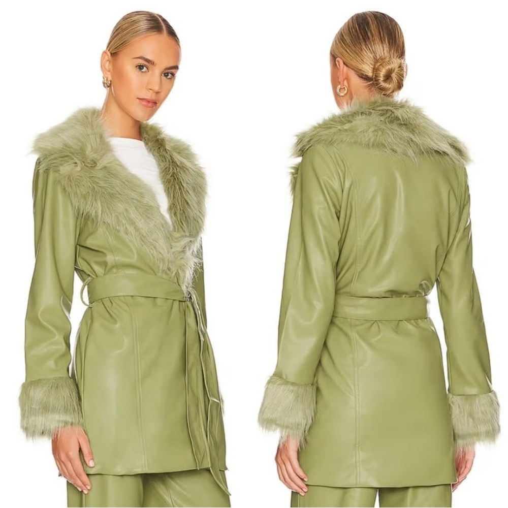Show Me Your MuMu Penny Lane Faux Leather Jacket XS